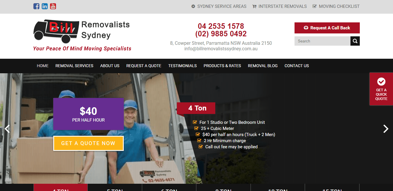 Bill Removals Sydney